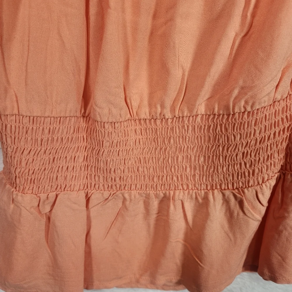 SO juniors' cropped smocked romantic top - JUNIORS XL